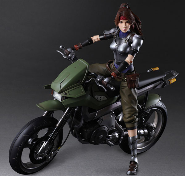 Square Enix Final Fantasy VII Remake PLAY ARTS Kai Jessie & Bike SET Bild 1