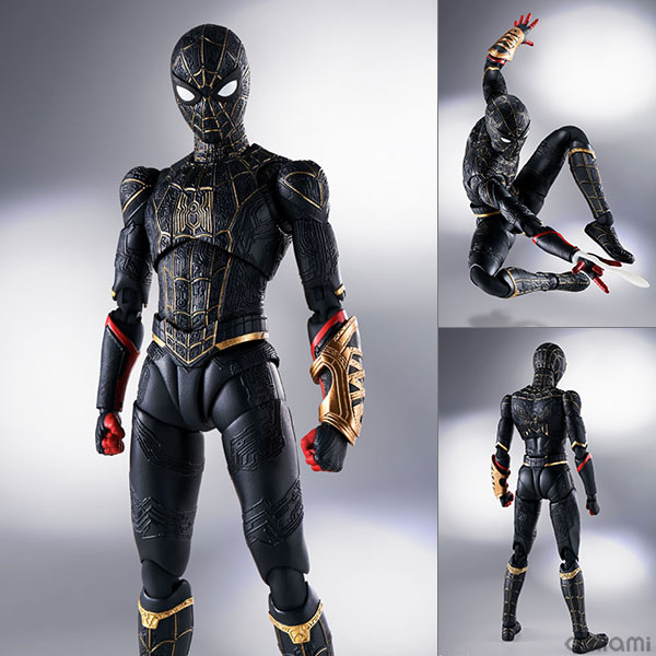 BANDAI SPIRITS S.H.Figuarts Spider-Man [Black & Gold Suit] (Spider-Man: No Way Home)
