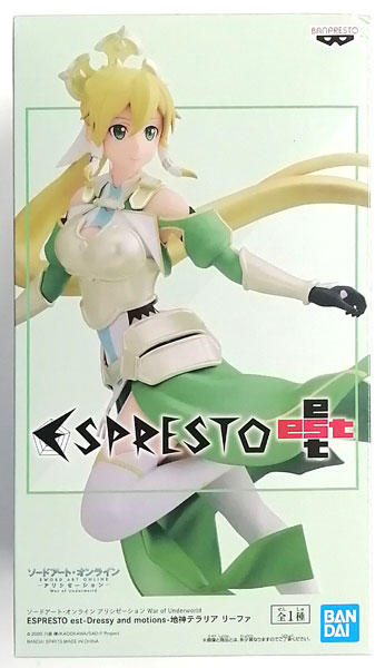 BANDAI SPIRITS Sword Art Online Alicization War of Underworld ESPRESTO est-Dressy and motions- Land Goddess, Terraria Leafa (Game-prize)