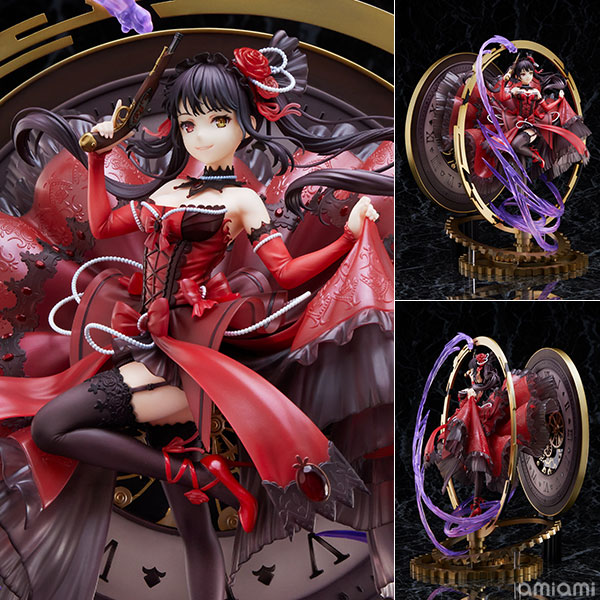 eStream デート・ア・バレット 時崎狂三 ピジョンブラッドルビードレスVer. 1/7 完成品フィギュア 画像 1