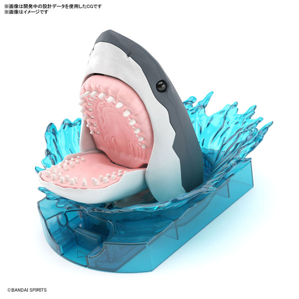 BANDAI SPIRITS Exploring Lab Nature Great White Shark Plastic Model