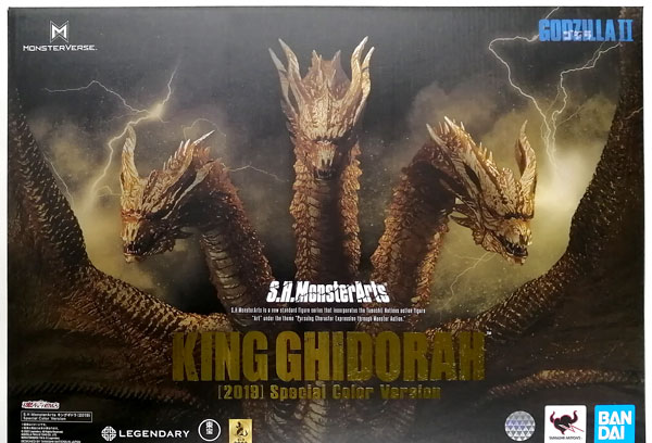 BANDAI SPIRITS S.H.MonsterArts Godzilla King Of The Monsters King Ghidorah (2019) Special Color Ver. [Tamashii Web Shoten Exclusive] 圖片 1