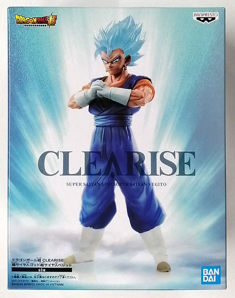 BANDAI SPIRITS Dragon Ball Super CLEARISE Super Saiyan God Super Saiyan Vegito (Game-prize)