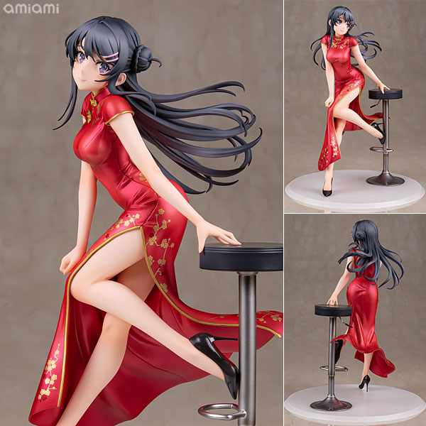 WING Rascal Does Not Dream of Bunny Girl Senpai Mai Sakurajima Chinese Dress ver. 1/7 Complete Figure