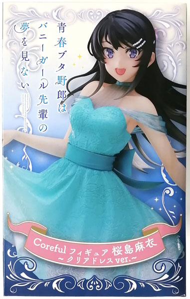 Taito Rascal Does Not Dream of Bunny Girl Senpai Coreful Figure Mai Sakurajima -Clear Dress ver.- (Game-prize)