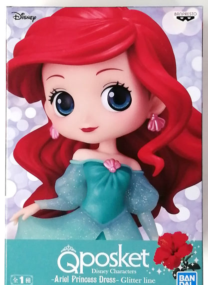 BANDAI SPIRITS Q posket Disney Characters -Ariel Princess Dress- Glitter line gambar 1