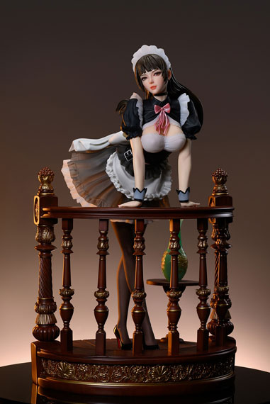 Kaitendo Holiday Maid Monica Tesia (Base, Red Wood Color) 1/4 Complete Figure