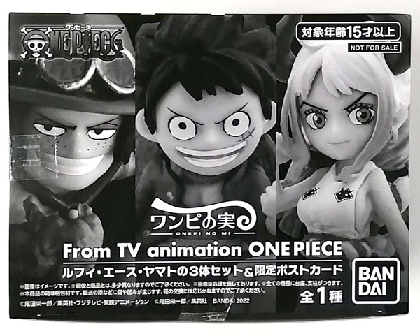 Shueisha OnePi no Mi From TV animation ONE PIECE Luffy, Ace, Yamato 3pc Set & Exclusive Postcard (Weekly Shounen JUMP 2021 NO.40 Applicant Service Exclusive)