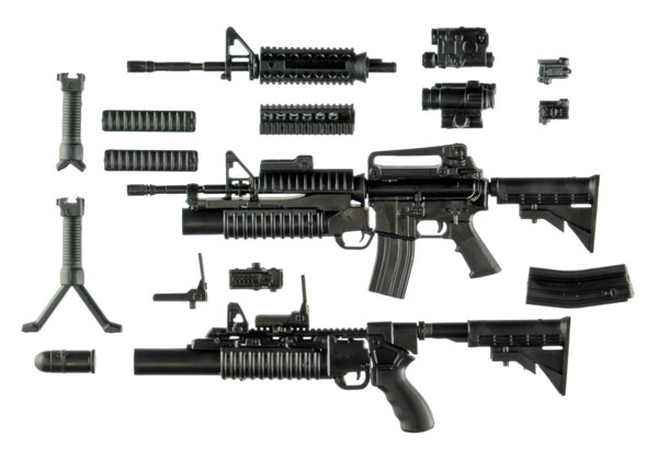 Tomytec LittleArmory [LA100] M4A1 & M203 Type 2.0 1/12 Plastic Model