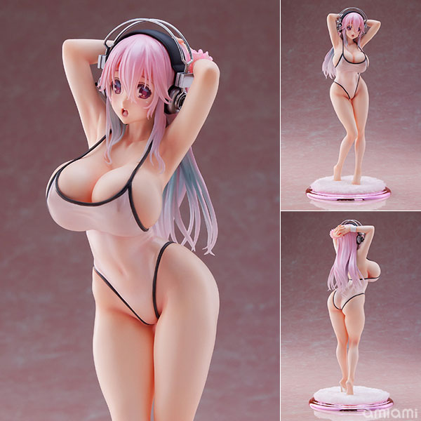 WAVE DreamTech Super Sonico [White Swimsuit style] 1/7 Complete Figure
