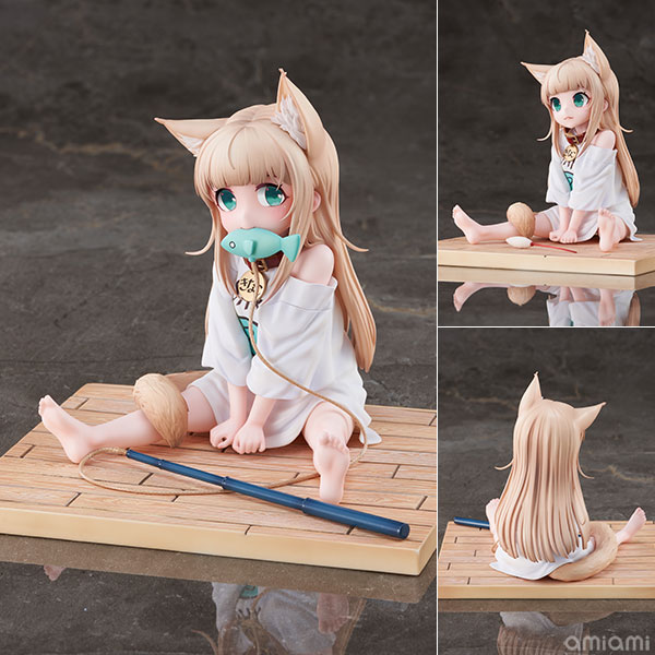 Hobby sakura Uchi no Neko ga Onnanoko de Kawaii Kinako Sitting Fish ver. 1/6 Complete Figure