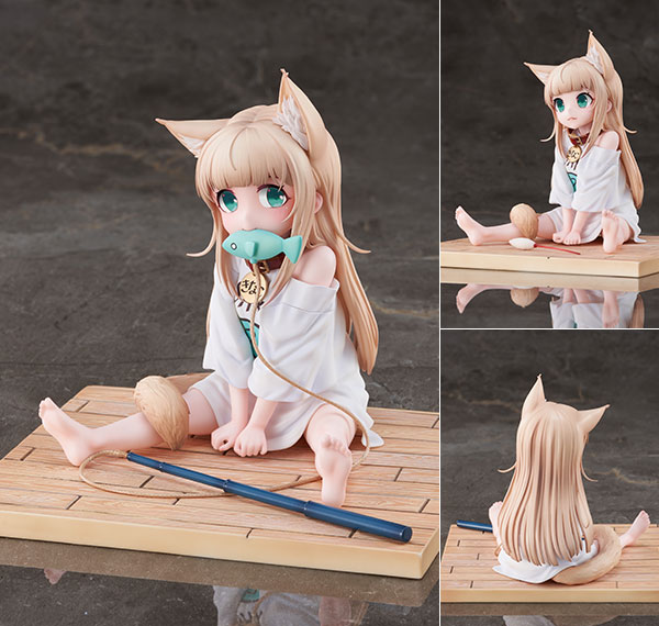 Hobby sakura Uchi no Neko ga Onnanoko de Kawaii Kinako Sitting Fish ver. 1/6 Complete Figure รูปภาพ 1