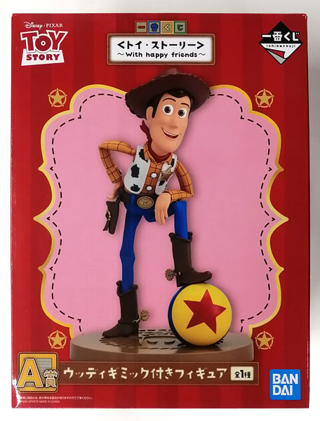 BANDAI SPIRITS Ichiban Kuji [TOY STORY] - With happy friends - A Prize - Woody Figure w/Gimmick (Game-prize)