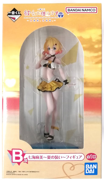 BANDAI SPIRITS Ichiban Kuji Rent-A-Girlfriend Manzokudo 4 - Natsumorou, Koimoyou. -B Prize- Mami Nanami -Summer Attire- Figure (Game-prize)