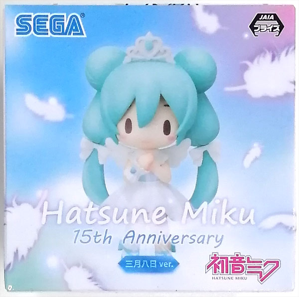 SEGA Hatsune Miku Series Chokonose More Plus Mini Figure "Hatsune Miku 15th Anniversary Ver." March 8 ver. (Game-prize) gambar 1