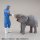 Kaiyodo ARTPLA Zookeeper and White Rhino Set 1/35 Plastic Model รูปภาพ 12