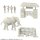 Kaiyodo ARTPLA Tourist & African elephant Set 1/35 Plastic Model image 2