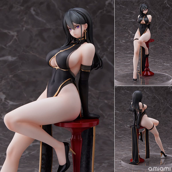 Union Creative Hayabusa Illustration "Kuro China-san" Complete Figure image 1