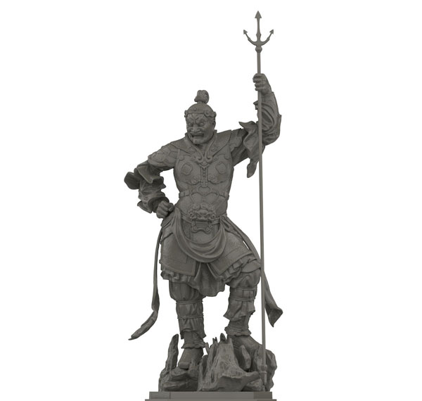 Kaiyodo ARTPLA Four Heavenly Kings Koumokuten Plastic Model Bild 1
