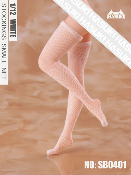 HASUKI SB0401 Doll Costume 3DStereo Fishnet Stocking White (DOLL ACCESSORY) image 1