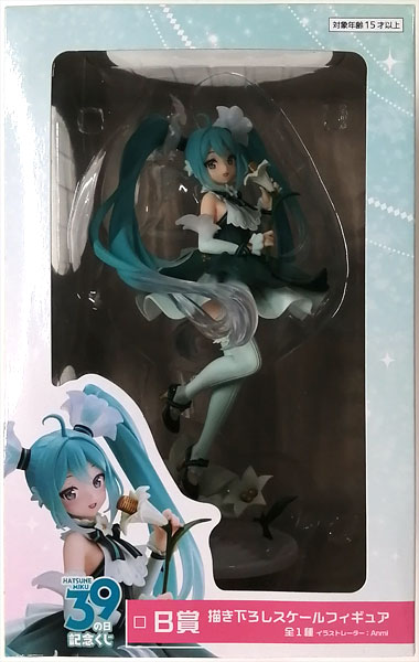Taito Taito Kuji Hatsune Miku 39 (Mi-Ku) Day Commemorative Kuji B Prize - New Illustration Scale Figure (Game-prize)