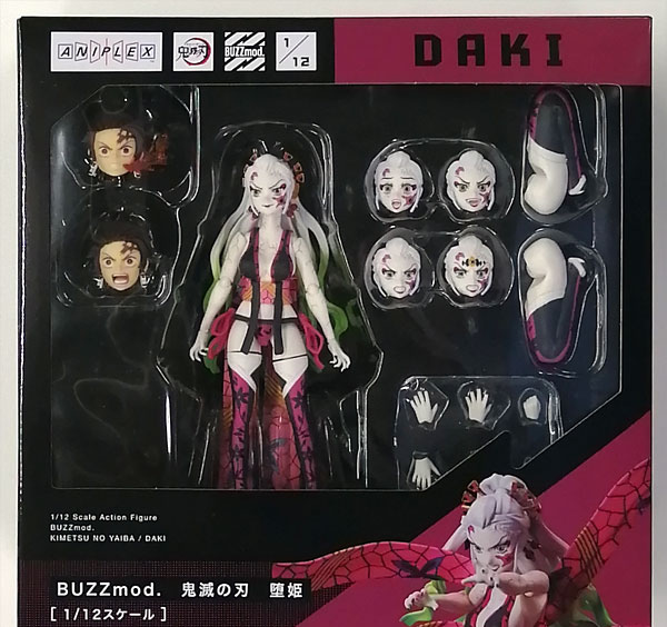 Aniplex BUZZmod. Demon Slayer: Kimetsu no Yaiba Daki 1/12 Action Figure (ANIPLEX+ Exclusive) 이미지 1