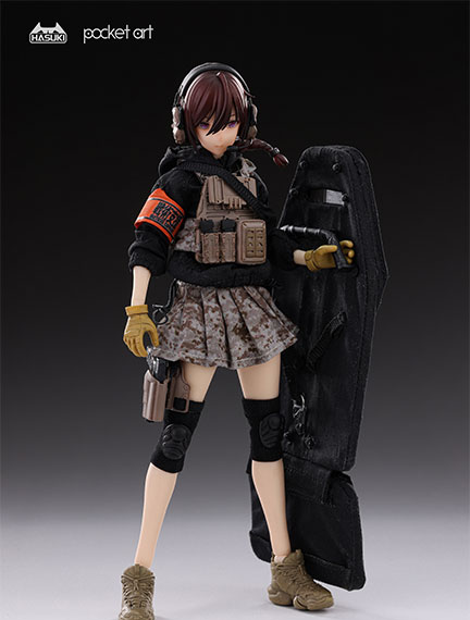 HASUKI pocket art Series PA004 Guradian Rei Uzuki 1/12 Complete Model Action Figure