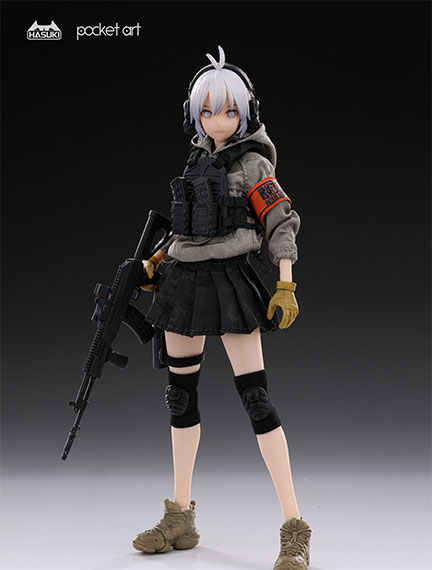 HASUKI pocket art Series PA003 Rifleman Sasha Habe 1/12 Complete Model Action Figure Bild 1