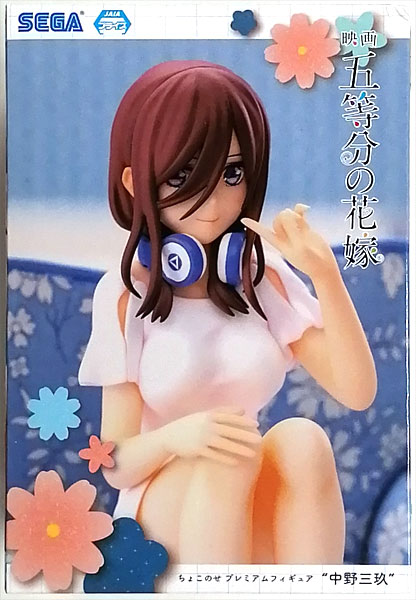 SEGA Movie "The Quintessential Quintuplets" Chokonose Premium Figure "Miku Nakano" (Game-prize)