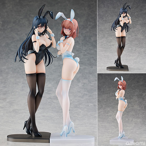 ENSOUTOYS [Bonus] Icomochi Original Character Black Bunny Aoi & White Bunny Natsume 2Figure Set Limited Version 1/6 Complete Figure 이미지 1