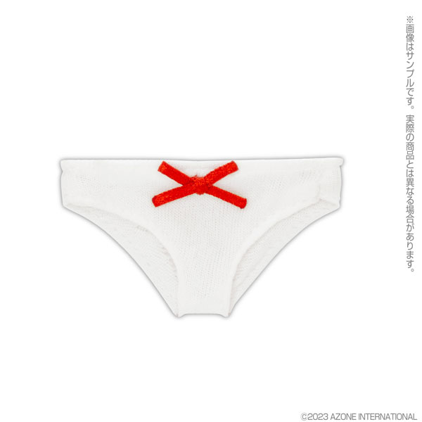 Azone 1/6 Pure Neemo Wear PNS Ribbon Simple Shorts Red x White (DOLL ACCESSORY)
