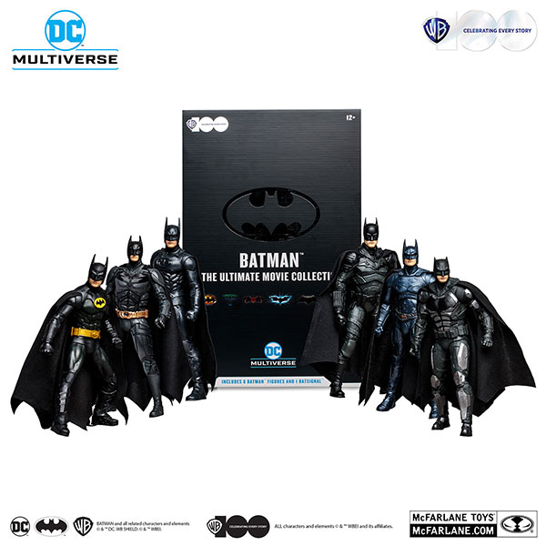 McFarlane Toys 100th Anniversary DC Multi Verse Action Figure "Ultimate Movie Collection" Batman (6 Pack) Bild 1