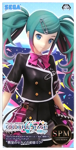 SEGA HATSUNE MIKU: COLORFUL STAGE! 슈퍼 프리미엄 피규어 "학교 SEKAI 하츠네 미쿠" (게임경품) 이미지 1