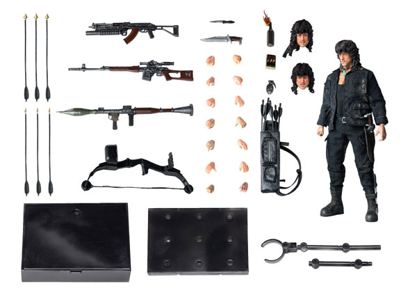 Hiya Toys Rambo 3 1/12 Action Figure Rambo