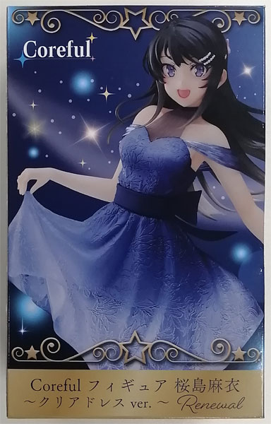Taito Rascal Does Not Dream of Bunny Girl Senpai Coreful Figure Mai Sakurajima -Clear Dress ver.- Renewal (Game-prize)