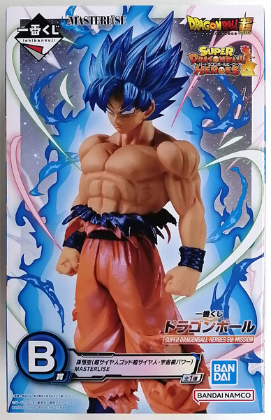 BANDAI SPIRITS Ichiban Kuji Dragon Ball SUPER DRAGONBALL HEROES 5th MISSION B Prize - Son Goku (Super Saiyan God Super Saiyan Universe Tree Power) MASTERLISE (Game-prize)