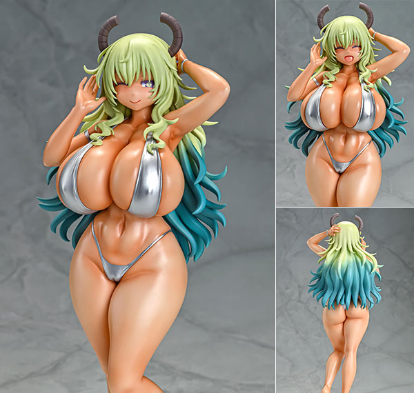 Q-six Miss Kobayashi's Dragon Maid Lucoa Bikini Style Suntan ver. 1/7 Complete Figure Bild 1