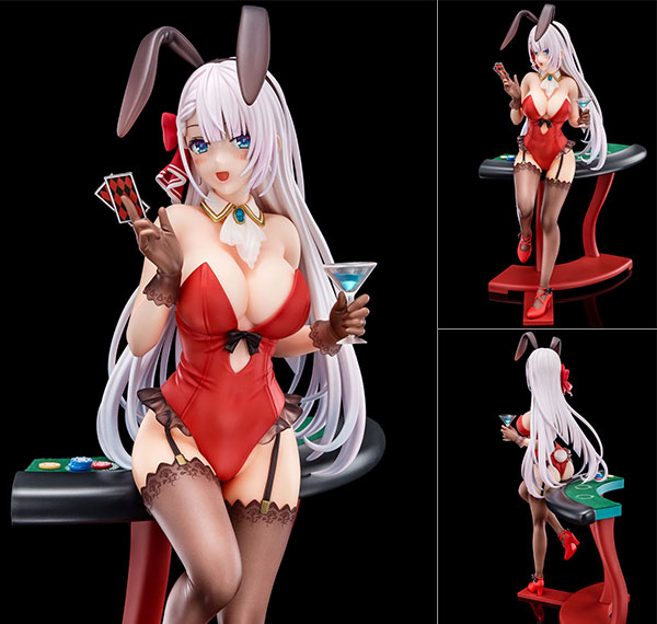 Nippon Columbia 1/6 scaled pre-painted figure of The Demon Sword Master of Excalibur Academy Riselia Ray Crystalia wearing crimson bunny costume with Nip Slip Gimmick System รูปภาพ 1