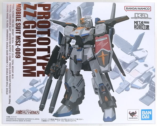 BANDAI SPIRITS Metal Robot Spirits (Ka signature) -SIDE MS- Mobile Suit Gundam ZZ (M-MSV) Prototype ZZ Gundam (Tamashii Web Shoten Exclusive)