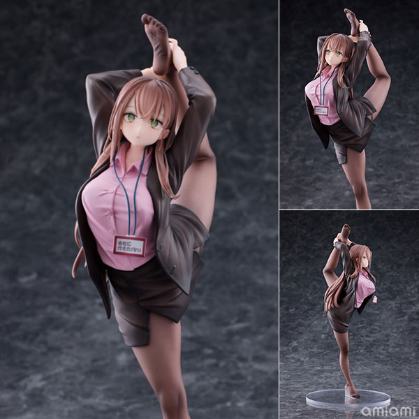 MAGI ARTS Surprisingly Bendy OL-chan Who Doesn't Want to Go to Work Pink Ver. 1/6 Complete Figure Deluxe Edition
