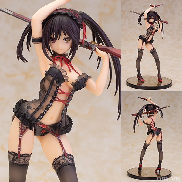 Alphamax Date A Live Kurumi Tokisaki Lingerie Ver. Black color 1/7 Complete Figure