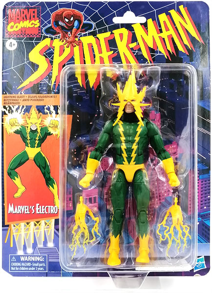 Hasbro Marvel Legends Retro 6 Inch Action Figure Spider-Man Electro