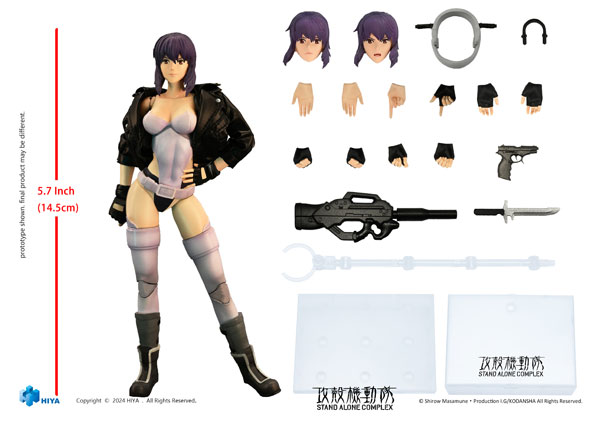 Hiya Toys Ghost in the Shell STAND ALONE COMPLEX 1/12 Action Figure Motoko Kusanagi Bild 1