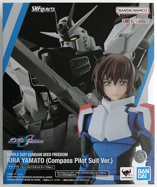 BANDAI SPIRITS S.H.Figuarts Mobile Suit Gundam SEED Freedom Kira Yamato (COMPASS Pilot Suit Ver.) (Tamashii Web Shoten Exclusive)