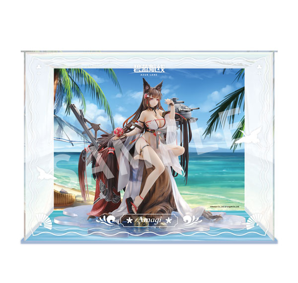 APEX Azur Lane Amagi Wending Waters, Serene Lotus Ver. Acrylic Special Edition w/Display Case 1/7 Complete Figure imagen 1