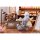 RIBOSE [Bonus] "Tea Time Cats Scene" Meow Town "Bread House" Clerk & Customer Set Complete Figure image 12