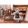 RIBOSE [Bonus] "Tea Time Cats Scene" Meow Town "Bread House" Clerk & Customer Set Complete Figure image 13