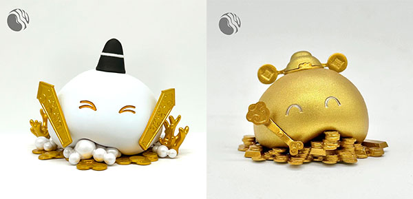 Uloop Slime Family God of Wealth and Fortune Japan Limited Edition Chibi Figure imagen 1