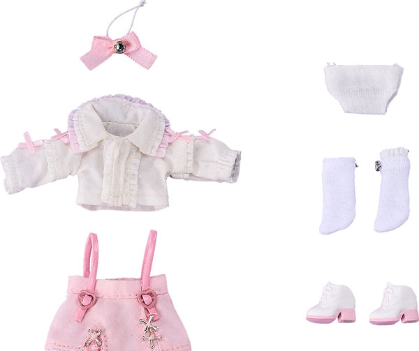 Good Smile Arts Shanghai Nendoroid Doll Outfit Set Suspender Skirt Set (White & Pink)