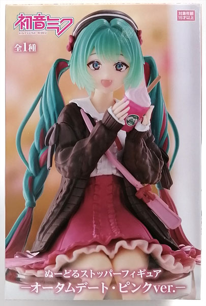 FURYU Hatsune Miku Noodle Stopper Figure -Autumn Date Pink ver.- (Game-prize)